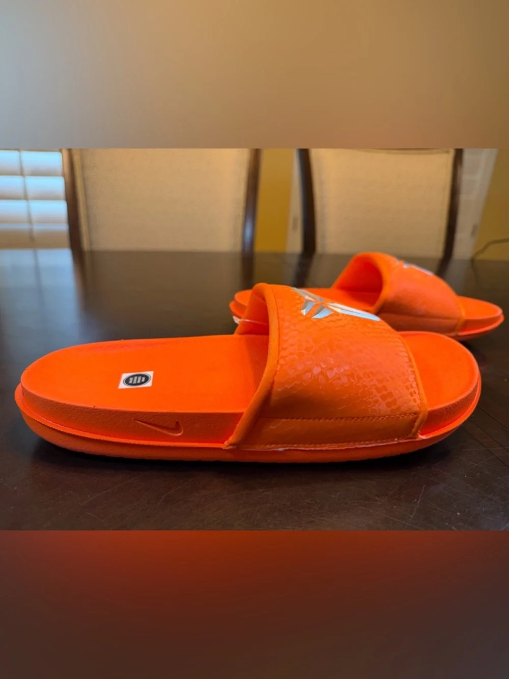 New Nike Kobe Slides Sandals Orange Size US 10